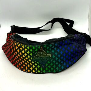 Las Vegas Aces Rainbow Waist Belt Fanny Pack EUC